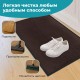 Коврик придверный 80х120 см, КОРИЧНЕВЫЙ, влаго-грязезащитный, 300 г/м2, рубчик, PRIMILA (ПРИМИЛА) STANDARD, 701016