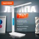 Настольная лампа / светильник с дисплеем и беспроводной зарядкой "7 в 1", LED, 10 Вт, белый, DASWERK (ДАСВЕРК), 238325