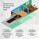 Коврик ДОРОЖКА 1,2х10 м, ЧЕРНЫЙ, влаго-грязезащита, 430 г/м2, ребристая, LAIMA EXPERT, 701045