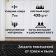 Коврик придверный 60х90 см, ЧЕРНЫЙ, грязезащитный, 430 г/м2, ПОЛУКРУГ, фактурный рисунок ЧЕШУЙКИ, ЛЮБАША, 701051