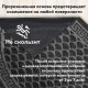 Коврик придверный 60х90 см, СЕРЫЙ, грязезащитный, 430 г/м2, ПОЛУКРУГ, фактурный рисунок ЧЕШУЙКИ, ЛЮБАША, 701052