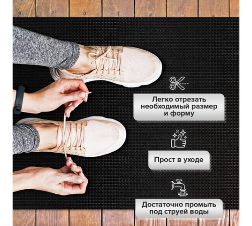 Коврик ДОРОЖКА 0,9х10 м, "ТРАВКА" ЧЕРНЫЙ пластиковый грязезащитный, щетина 10 мм, LAIMA EXPERT, 701070 Коврик ДОРОЖКА 0,9х10 м, "ТРАВКА" ЧЕРНЫЙ пластиковый грязезащитный, щетина 10 мм, LAIMA EXPERT, 701070