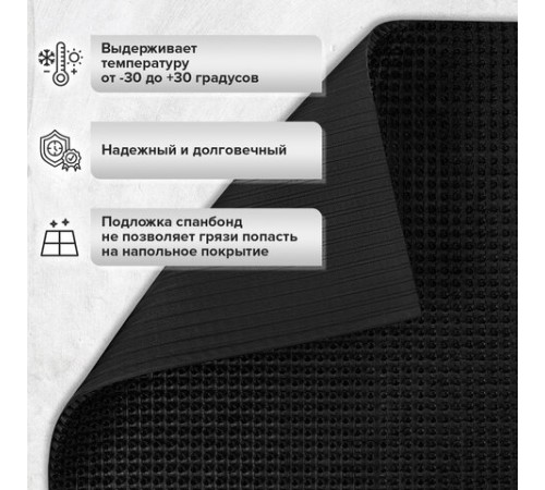 Коврик ДОРОЖКА 0,9х10 м, "ТРАВКА" ЧЕРНЫЙ пластиковый грязезащитный, щетина 10 мм, LAIMA EXPERT, 701070 Коврик ДОРОЖКА 0,9х10 м, "ТРАВКА" ЧЕРНЫЙ пластиковый грязезащитный, щетина 10 мм, LAIMA EXPERT, 701070