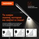 Бестеневая лампа / светильник на струбцине, LED, 16 Вт, черный, высота 75 см, DASWERK (ДАСВЕРК), 238331