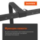 Бестеневая лампа / светильник на струбцине, LED, 16 Вт, черный, высота 75 см, DASWERK (ДАСВЕРК), 238331