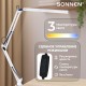 Настольная лампа-светильник SONNEN ST-001, струбцина, LED, 14 Вт, 3 режима цветовой температуры, металлический корпус, 70 см, 238498