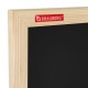 Доска для мела магнитная 45х60 см, черная, деревянная рамка, BRAUBERG "Wood", 238802