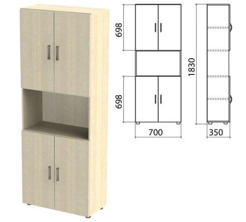 Шкаф полузакрытый 