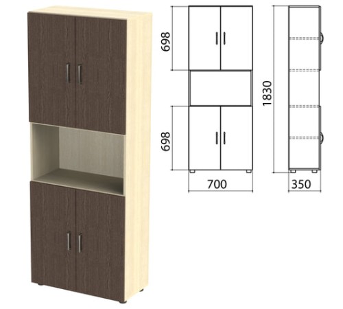 Шкаф полузакрытый 