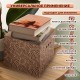 Короб для хранения из плотного микрогофрокартона 315х315х315 мм, КОМПЛЕКТ 3 шт., BRAUBERG HOME "Узор", 271820