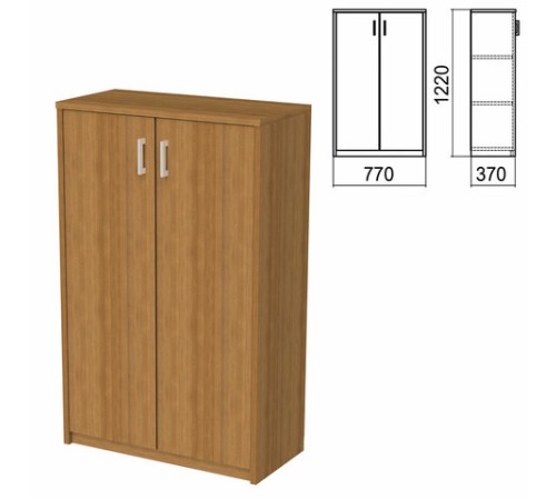 Шкаф закрытый "Арго", 770х370х1220 мм, орех (КОМПЛЕКТ)