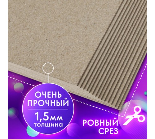 Картон переплетный, толщина 1,5 мм, А4 (210х297 мм), КОМПЛЕКТ 10 шт., BRAUBERG ART, 115339 Картон переплетный, толщина 1,5 мм, А4 (210х297 мм), КОМПЛЕКТ 10 шт., BRAUBERG ART, 115339