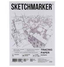 Калька А4 для печати и творчества, 70 г/м2, 100 листов, SKETCHMARKER, SM17118