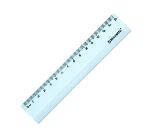 Линейка пластиковая 15 см BRAUBERG "PASTEL", тонированная, ассорти, 117012 Линейка пластиковая 15 см BRAUBERG "PASTEL", тонированная, ассорти, 117012
