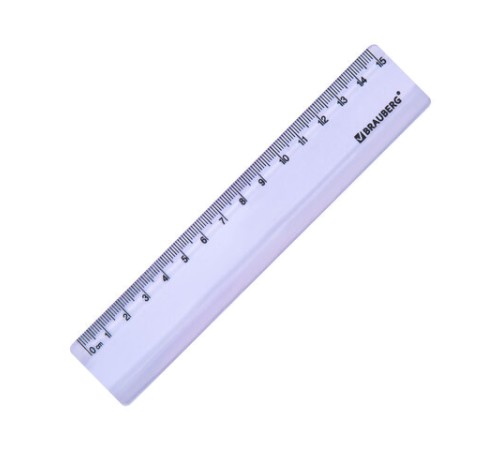 Линейка пластиковая 15 см BRAUBERG "PASTEL", тонированная, ассорти, 117012 Линейка пластиковая 15 см BRAUBERG "PASTEL", тонированная, ассорти, 117012
