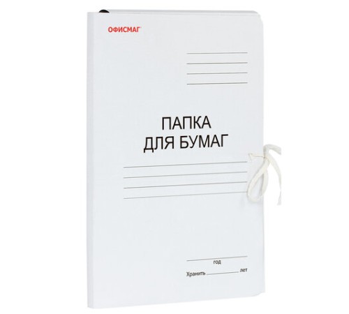 Папка для бумаг с завязками картонная мелованная ОФИСМАГ, гарантированная плотность 320 г/м2, до 200 листов, 124568 Папка для бумаг с завязками картонная мелованная ОФИСМАГ, гарантированная плотность 320 г/м2, до 200 листов, 124568