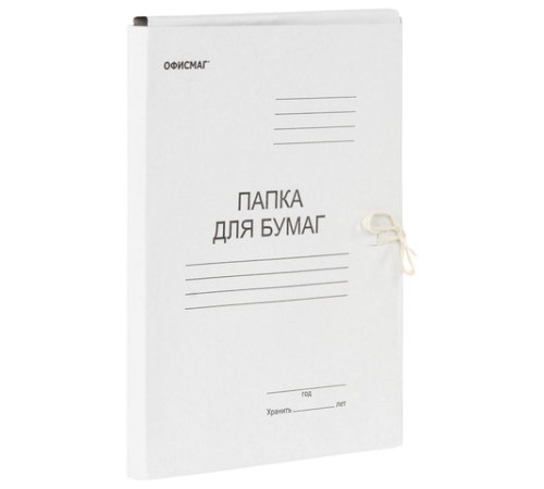 Папка для бумаг с завязками картонная ОФИСМАГ, гарантированная плотность 220 г/м2, до 200 листов, 127817 Папка для бумаг с завязками картонная ОФИСМАГ, гарантированная плотность 220 г/м2, до 200 листов, 127817