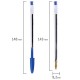 Ручка шариковая BIC "Cristal", СИНЯЯ, корпус прозрачный, узел 1 мм, линия письма 0,32 мм, 847898/528921