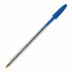 Ручка шариковая BIC "Cristal", СИНЯЯ, корпус прозрачный, узел 1 мм, линия письма 0,32 мм, 847898/528921