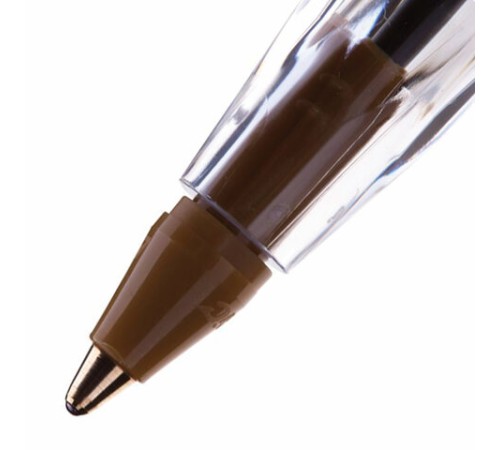 Ручка шариковая BIC "Cristal", СИНЯЯ, корпус прозрачный, узел 1 мм, линия письма 0,32 мм, 847898/528921