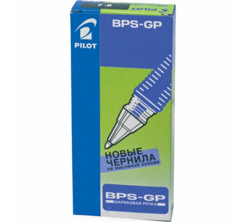 Ручка шариковая масляная с грипом PILOT "BPS-GP", ЧЕРНАЯ, корпус прозрачный, узел 0,7 мм, линия письма 0,21 мм, BPS-GP-F, BРS-GP-F