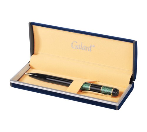 Ручка подарочная шариковая GALANT "Granit Green", корпус черный с темно-зеленым, золотистые детали, пишущий узел 0,7 мм, синяя, 140393 Ручка подарочная шариковая GALANT "Granit Green", корпус черный с темно-зеленым, золотистые детали, пишущий узел 0,7 мм, синяя, 140393