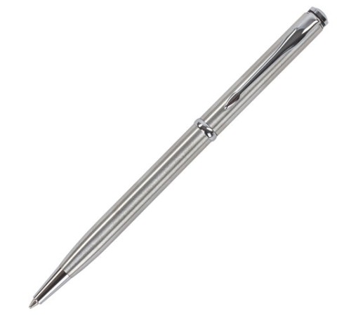 Ручка подарочная шариковая GALANT "Arrow Chrome", корпус серебристый, хромированные детали, пишущий узел 0,7 мм, синяя, 140408