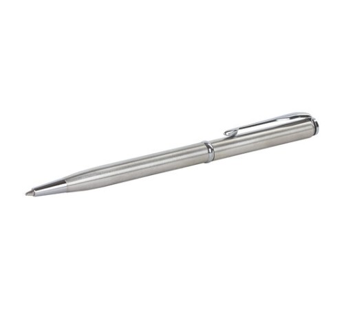 Ручка подарочная шариковая GALANT "Arrow Chrome", корпус серебристый, хромированные детали, пишущий узел 0,7 мм, синяя, 140408