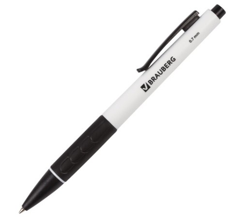 Ручка шариковая автоматическая с грипом BRAUBERG 