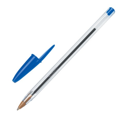 Ручки шариковые BIC "Cristal Original", НАБОР 4 шт., СИНИЕ, узел 1 мм, линия 0,32 мм, пакет, 8308601 Ручки шариковые BIC "Cristal Original", НАБОР 4 шт., СИНИЕ, узел 1 мм, линия 0,32 мм, пакет, 8308601