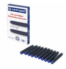 Картриджи чернильные СИНИЕ CENTROPEN, КОМПЛЕКТ 10 шт., 1 0019 1002