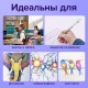 Ручки гелевые BRAUBERG "Jet", НАБОР 6 ЦВЕТОВ, БЛЕСТКИ, узел 1 мм, линия письма 0,8 мм, 141030