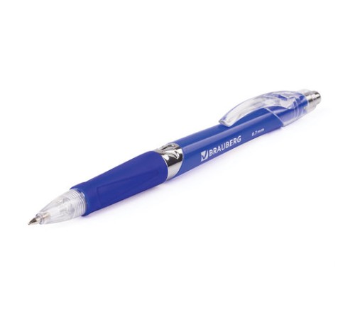 Ручка шариковая автоматическая с грипом BRAUBERG "Cobalt", СИНЯЯ, корпус синий, узел 0,7 мм, линия письма 0,35 мм, 141068 Ручка шариковая автоматическая с грипом BRAUBERG "Cobalt", СИНЯЯ, корпус синий, узел 0,7 мм, линия письма 0,35 мм, 141068