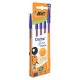 Ручки шариковые BIC "Orange Original", НАБОР 4 шт., СИНИЕ, узел 0,8 мм, линия письма 0,3 мм, пакет, 8308521