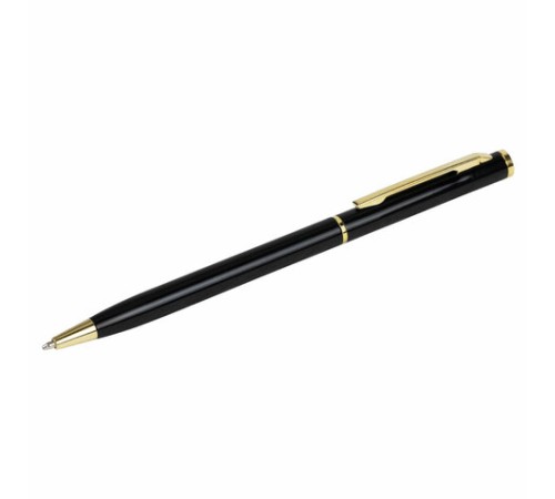 Ручка подарочная шариковая BRAUBERG "Slim Black", корпус черный, узел 1 мм, линия письма 0,7 мм, синяя, 141402 Ручка подарочная шариковая BRAUBERG "Slim Black", корпус черный, узел 1 мм, линия письма 0,7 мм, синяя, 141402