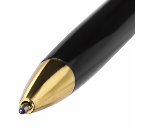 Ручка подарочная шариковая BRAUBERG "De Luxe Black", корпус черный, узел 1 мм, линия письма 0,7 мм, синяя, 141411 Ручка подарочная шариковая BRAUBERG "De Luxe Black", корпус черный, узел 1 мм, линия письма 0,7 мм, синяя, 141411