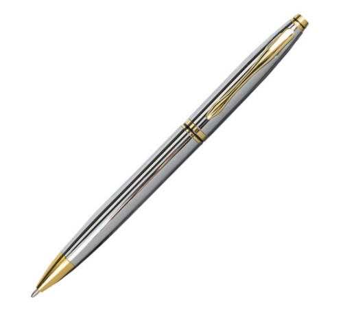 Ручка подарочная шариковая BRAUBERG "De Luxe Silver", корпус серебристый, узел 1 мм, линия письма 0,7 мм, синяя, 141414 Ручка подарочная шариковая BRAUBERG "De Luxe Silver", корпус серебристый, узел 1 мм, линия письма 0,7 мм, синяя, 141414