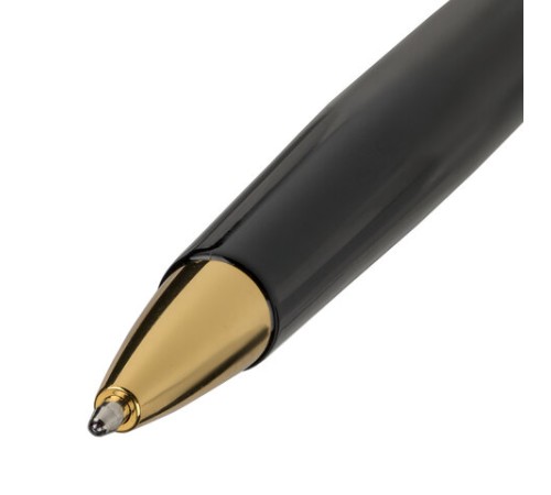 Ручка подарочная шариковая BRAUBERG "Perfect Black", корпус черный, узел 1 мм, линия письма 0,7 мм, синяя, 141416 Ручка подарочная шариковая BRAUBERG "Perfect Black", корпус черный, узел 1 мм, линия письма 0,7 мм, синяя, 141416