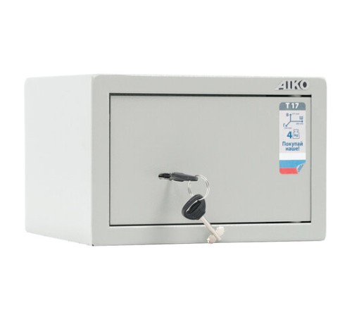 Сейф мебельный AIKO "Т17", 171х260х230 мм, 4 кг, ключевой замок, крепление к стене Сейф мебельный AIKO "Т17", 171х260х230 мм, 4 кг, ключевой замок, крепление к стене