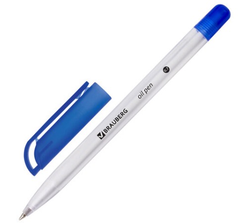 Ручка шариковая масляная BRAUBERG "OIL PEN", СИНЯЯ, корпус прозрачный, 0,7 мм, линия 0,35 мм, 141476 Ручка шариковая масляная BRAUBERG "OIL PEN", СИНЯЯ, корпус прозрачный, 0,7 мм, линия 0,35 мм, 141476