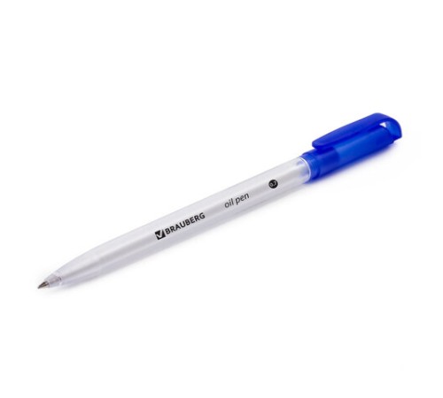 Ручка шариковая масляная BRAUBERG "OIL PEN", СИНЯЯ, корпус прозрачный, 0,7 мм, линия 0,35 мм, 141476 Ручка шариковая масляная BRAUBERG "OIL PEN", СИНЯЯ, корпус прозрачный, 0,7 мм, линия 0,35 мм, 141476