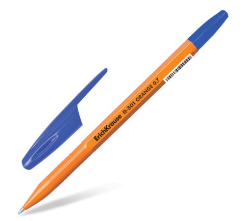 Ручка шариковая ERICH KRAUSE "R-301 Orange", СИНЯЯ, корпус оранжевый, узел 0,7 мм, линия письма 0,35 мм, 43194 Ручка шариковая ERICH KRAUSE "R-301 Orange", СИНЯЯ, корпус оранжевый, узел 0,7 мм, линия письма 0,35 мм, 43194