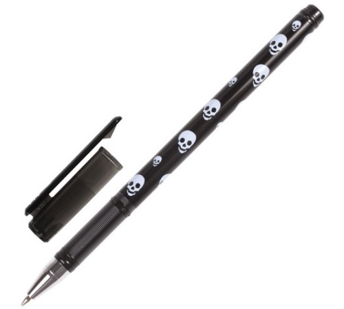Ручка шариковая BRAUBERG "Jolly Roger", СИНЯЯ, корпус с печатью, узел 0,7 мм, линия письма 0,35 мм, 141536