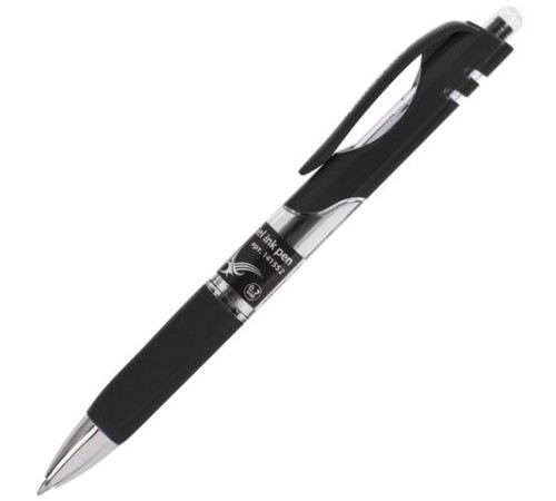Ручка гелевая автоматическая с грипом BRAUBERG "Black Jack", ЧЕРНАЯ, трехгранная, узел 0,7 мм, линия письма 0,5 мм, 141552 Ручка гелевая автоматическая с грипом BRAUBERG "Black Jack", ЧЕРНАЯ, трехгранная, узел 0,7 мм, линия письма 0,5 мм, 141552