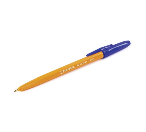 Ручка шариковая BRAUBERG "Carina Orange", СИНЯЯ, корпус оранжевый, узел 1 мм, линия письма 0,5 мм, 141668 Ручка шариковая BRAUBERG "Carina Orange", СИНЯЯ, корпус оранжевый, узел 1 мм, линия письма 0,5 мм, 141668