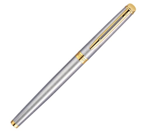 Ручка подарочная перьевая WATERMAN "Hemisphere Stainless Steel GT", серебристый корпус, позолоченные детали, синяя, S0920310 Ручка подарочная перьевая WATERMAN "Hemisphere Stainless Steel GT", серебристый корпус, позолоченные детали, синяя, S0920310