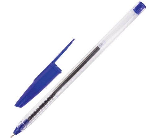Ручка шариковая масляная STAFF "EVERYDAY" OBP-226, СИНЯЯ, корпус прозрачный, игольчатый узел 0,7 мм, линия письма 0,35 мм, 141705 Ручка шариковая масляная STAFF "EVERYDAY" OBP-226, СИНЯЯ, корпус прозрачный, игольчатый узел 0,7 мм, линия письма 0,35 мм, 141705