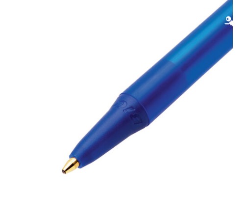 Ручка шариковая автоматическая BIC "Round Stic Clic", СИНЯЯ, узел 1 мм, линия письма 0,32 мм, 926376