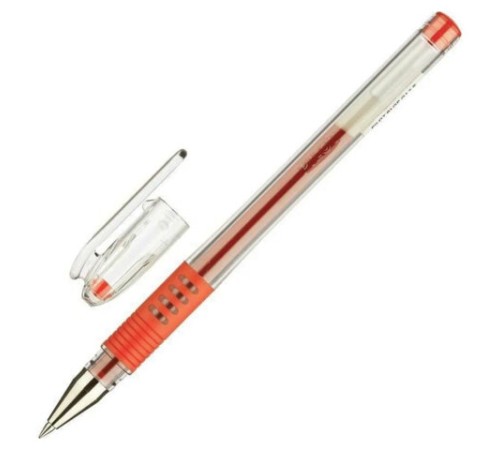 Ручка гелевая с грипом PILOT "G-1 Grip", КРАСНАЯ, корпус прозрачный, узел 0,5 мм, линия письма 0,3 мм, BLGP-G1-5, BLGP-G1-5 R Ручка гелевая с грипом PILOT "G-1 Grip", КРАСНАЯ, корпус прозрачный, узел 0,5 мм, линия письма 0,3 мм, BLGP-G1-5, BLGP-G1-5 R