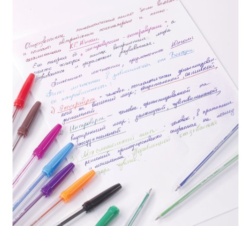 Ручки шариковые BRAUBERG, НАБОР 10 шт., АССОРТИ, "Line", корпус прозрачный, узел 1 мм, линия письма 0,5 мм, 141874 Ручки шариковые BRAUBERG, НАБОР 10 шт., АССОРТИ, "Line", корпус прозрачный, узел 1 мм, линия письма 0,5 мм, 141874